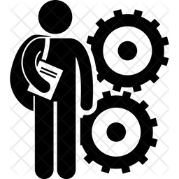 엔지니어 자동화 건설 아이콘