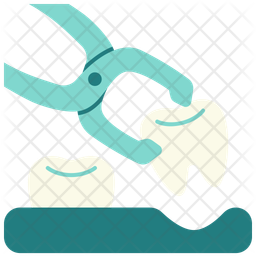 歯を抜く、抜歯、ペンチ アイコン