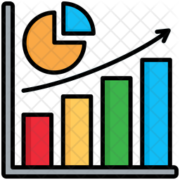 市場シェア、チャート、円グラフ アイコン