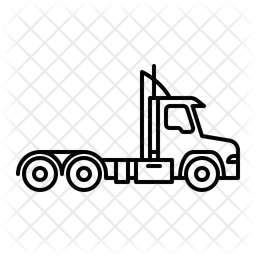 트랙터 트레일러 대형 트럭 트럭 아이콘