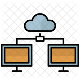 クラウド サーバー、クラウド接続、コンピューター接続 アイコン
