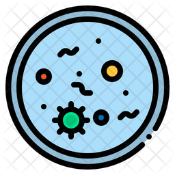건강 관리 및 의료 페트리 접시 실험실 장비 아이콘