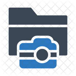 フォルダ、ファイル、カメラ アイコン