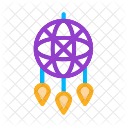 장식 디자인 드림캐쳐 아이콘