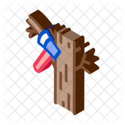 나무 도끼 벌목꾼 아이콘