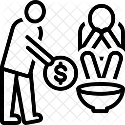 가난한 궁핍한 빈곤에 시달리는 아이콘