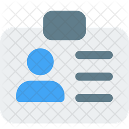 이름 카드 인터페이스 아이콘