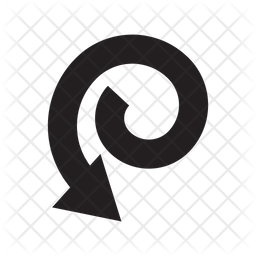 소용돌이 화살표 루프 아이콘