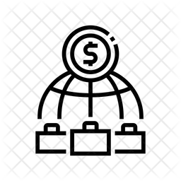 글로벌 비즈니스 무역 무역 노동 조합 아이콘