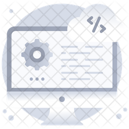 클라우드 개발 소프트웨어 개발 클라우드 코딩 아이콘