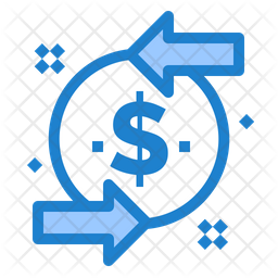 자금 흐름 아이콘