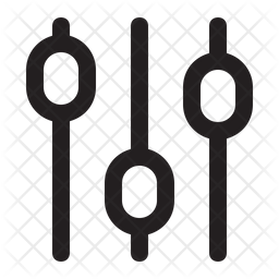 이퀄라이저 사운드 믹서 아이콘