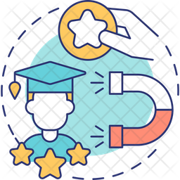 재능 있는 학생을 유치하다  아이콘