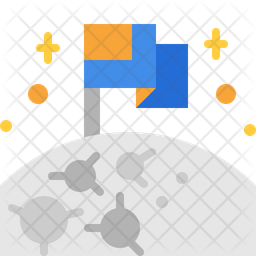 달 탐험 우주 아이콘