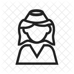 안주인 공기 직업 아이콘