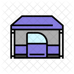 관광 여행 텐트 휴가 아이콘