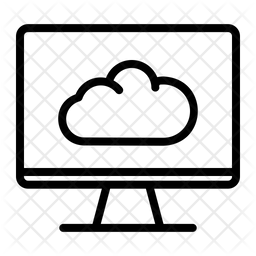 클라우드 웹 전자제품 아이콘