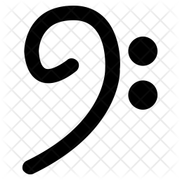 ベース、音部記号 アイコン