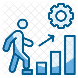 キャリア成長、ビジネス、キャリア開発 アイコン