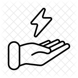 手、力、エネルギー アイコン