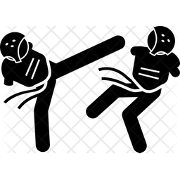 격투기 무술 태권도 아이콘