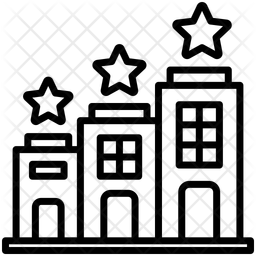 Unternehmensreputation Unternehmen Hotel Symbol