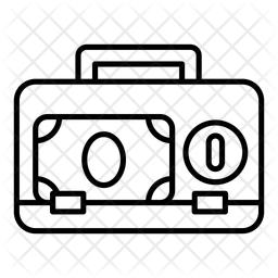 Porte Documents Sac Valise Icône