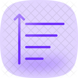Arrange List Ascending Graphic Tool Icon
