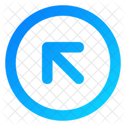 Arrow Circle Up Left  Icon