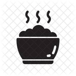 Arroz Hervido Arroz Cocido Tazon Icono