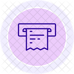 Atm Receipt Icon