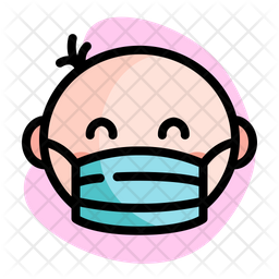 Baby Wear Medical Mask  Icon