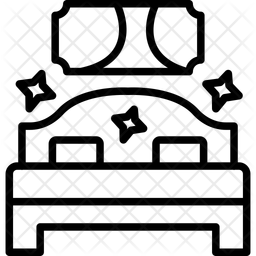 Bedroom Clean Line Icon Icon