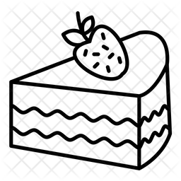 Bolo De Morango Ícone