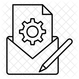 Brouillon De Courrier Icône