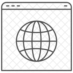 Browser Thinline Icon アイコン
