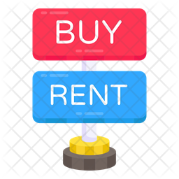 Buy And Rent Board Roadboard Signboard Symbol