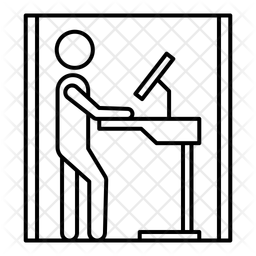 Cloison De Bureau Espace De Bureau Espace De Travail Icône