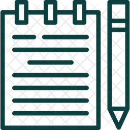 Calligraphy Careless Document Icon