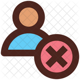 Cancel User  Icon