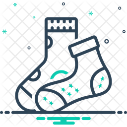 Inadequation Chaussettes Nus Icône