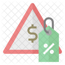 Cheaper Inexpensive Discount Icon