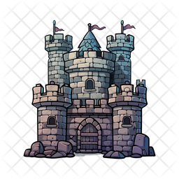 Castle Fortress Building Icon