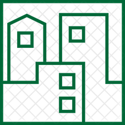 Cityscape square motif  Icon