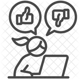 Critiques Commentaires Medias Sociaux Icône