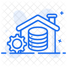 Data Warehouse Big Data Datacenter Icon