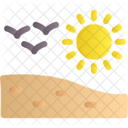Deserto Arido Terra Ícone