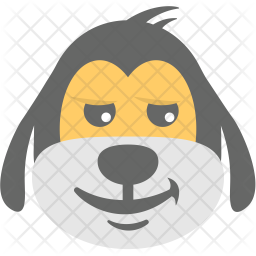 Dog Face Emoji Icon