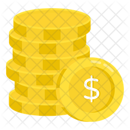Dollar Coins Economy Currency 아이콘
