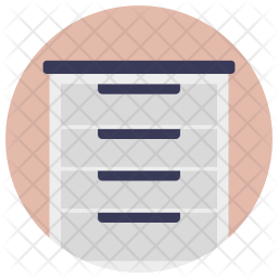Drawers Rack Cupboard Icon